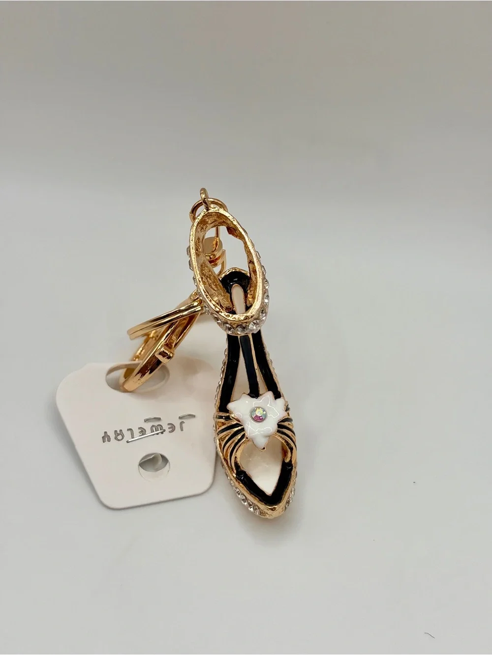 Bling Gold Crystal High Heel Keychain/Bag Charm